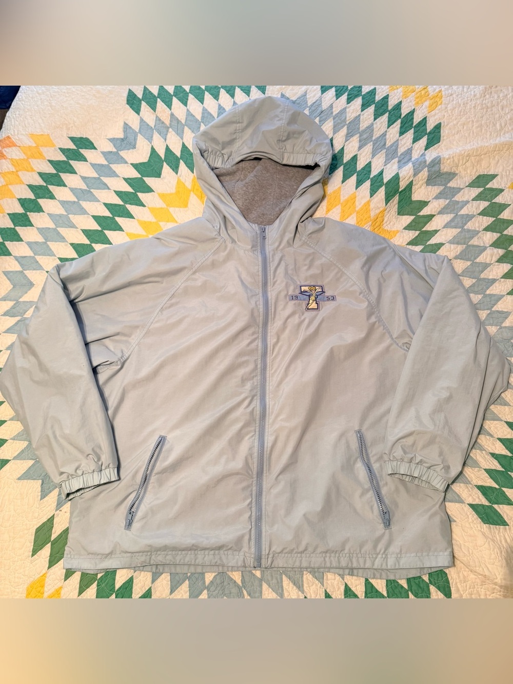 Disneyland Resort Tinker Bell Windbreaker/Parka Jacket XXL Fleece Hood